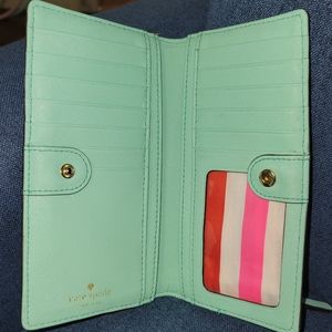 Kate Spade Mint green wallet